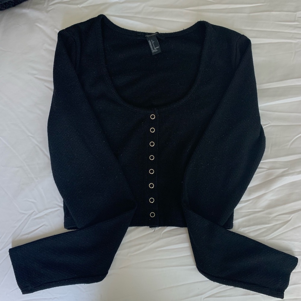 Cropped Long Sleeve Thermal SZ S